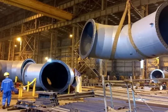 Hà Thanh lót dán cao su các loại ống to ống lớn và áp dụng phương pháp lưu hóa nóng (Open steam)